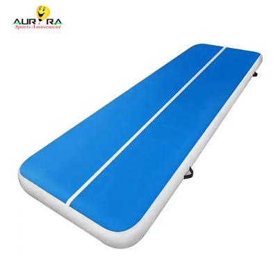 Chine 10m 12m piste aérienne gonflable tapis de gymnastique fitness tapis de gymnastique commercial sur mesure à vendre