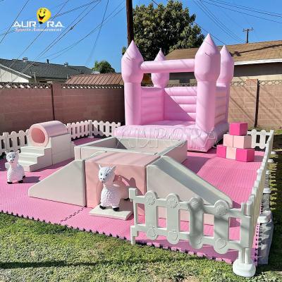 Китай Kids soft play equipment daycare center indoor playground equipment indoor pink продается