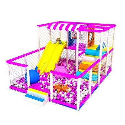 China Purple Yellow Indoor Soft play Playground Comfortable Sports Children Adventure Amusement for sale