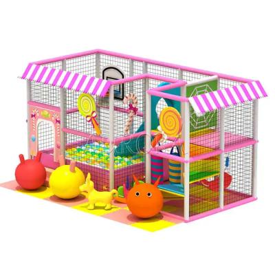 China Factory Maze Commercial Kids Pink Candy Theme Indoor Playground Equipment Te koop