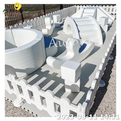 China Latest Soft Play Indoor Playground Equipment Kids Large Soft Play Set White zu verkaufen