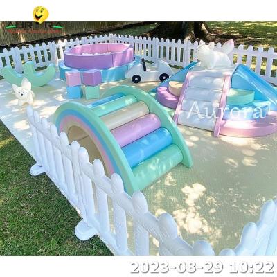 중국 Pastel Soft Play Equipment Set Kids Outdoor Playground Equipment Soft Play Set 판매용