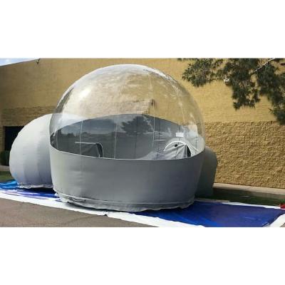 China Customized Bubble Dome Tent Inflatable with Tunnel Airtight and Portable Available for sale