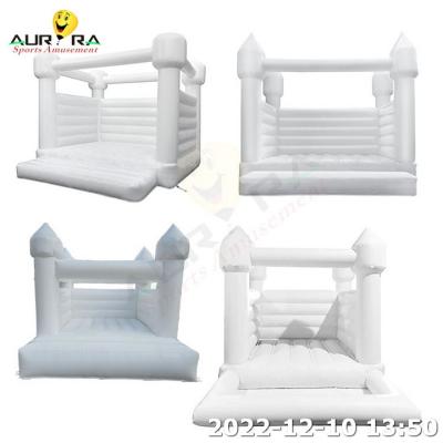 Cina Water Slide Bounce House Inflatable Customized All White Moonwalk Bounce House in vendita