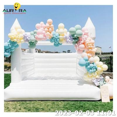 China Inflatable Bouncer Bounce House White PVC Inflatable Wedding Bouncing Factory for sale