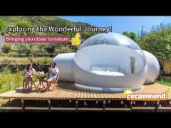 Customized Outdoor Camping Clear Transparent Inflatable Bubble Tent With Tunnel