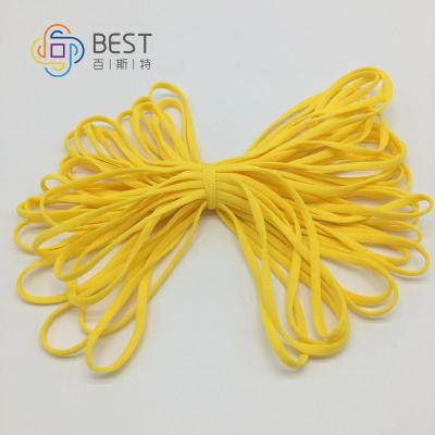 China Sustainable Materials 3.5mm Colorful Ear Loop High Elastic Disposable Soft Polyester Spandex Around Earloop for sale