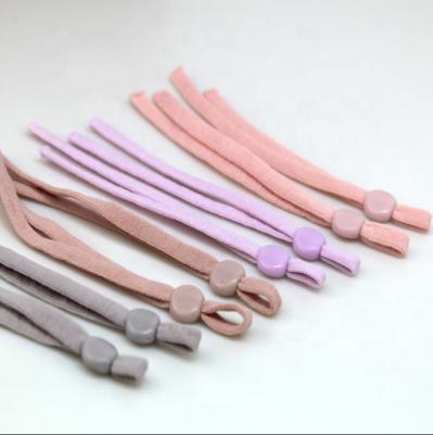 China Used on masks etc colorful adjustable elastic band ear loop 5.0mm. 3.5mm with loops for DIY mouth-muffle for sale