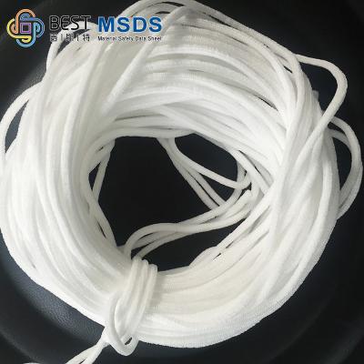 China Factory Wholesale High Quality Soft PP Nylon Spandex 2.8mm Black White For Facemask Elastic Material Earloop Normal Color for sale