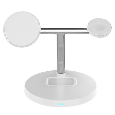 China Earphone Charging Dock for iPhone Airpods Apple Watch 3 Magnetic in 1 Desktop Wireless Chargers Stand Fast Wireless Charger 15W for sale