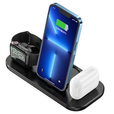 China Foldable Left Wireless Qi Chargers Charging Station For Apple Charging 3 Foldable Left In 1 Wireless Charger 15W Pad for sale