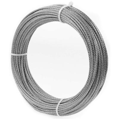 China Chinese Industry Supply Can Forge High Tension Hot Dip Galvanized Steel Wire Rope For Indoor / Outdoor Railings for sale