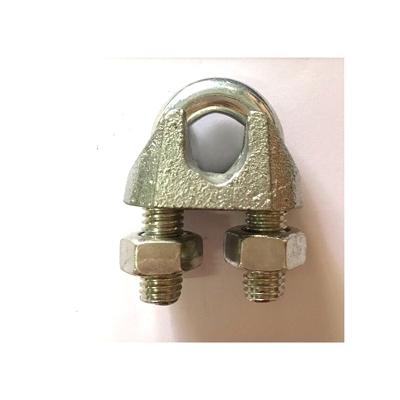 China High Quality Malleable Steel Wire Rope Staple Steel Wire Galvanized Rope Clips for sale