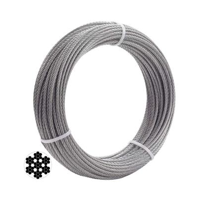 China Industry manufacturers supply various sizes high tension steel wire rope 6MM used for high-end building for sale