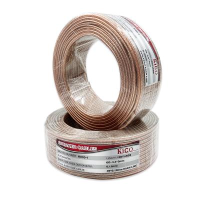 Κίνα Audio Cable 2 Core 54*0.12mm 39*0.12mm Copper CCA OFC Speaker Cable Wire Transparent Speaker Cable Bare Tinned Copper OF προς πώληση