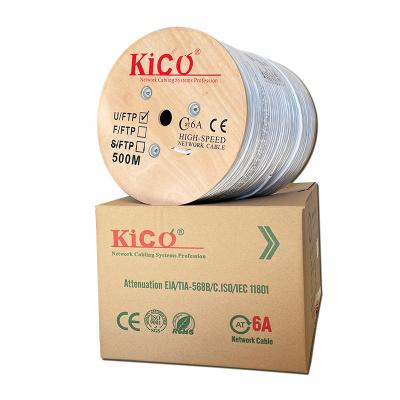 China KICO High Speed LZSH 10G Indoor Ethernet Cat6a Network Lan Cable U/FTP Cca 23AWG 500m Low Price Cable Manufacturer zu verkaufen