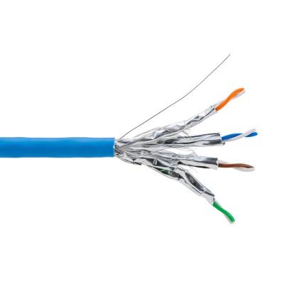 Κίνα καλώδιο δικτύων 500MHz S/FTP CAT6 4P + στριμμένο Φ LDPE ζευγαριού εξωτερικό σακάκι προς πώληση