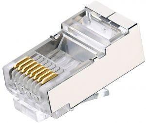 China Weißes Cat6 modulares Material ftp 8p8c Rj45 Stecker-ABS/PC für Audiovideo RJ45 zu verkaufen