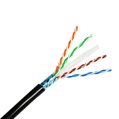 China High Speed Data Category 6 Lan Cable Eco Friendly With Soild Copper Conductor for sale