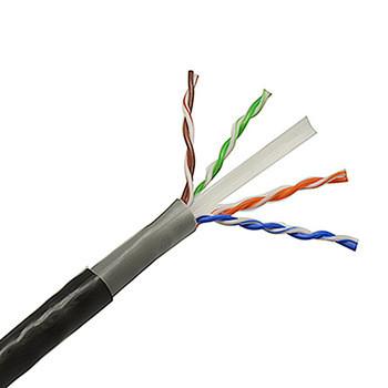 China PVC-Jacke Lan 4 Paare des Kabel-, Utp-Katze 6 23AWG im Freien mit Plattfisch-Durchlauf zu verkaufen