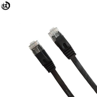 China Flacher Cat6 UTP twisted- pairleiter des Verbindungskabel-Kabel-RJ45 4P 0.50mm-0.58mm zu verkaufen