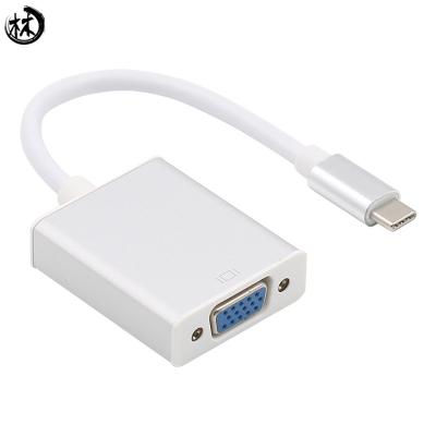 Cina Kico USB 3.1 Type C To VGA Converter  Type-C To HDTV  Adapter Cable Male To Female Full HD 1080P for Macbook in vendita