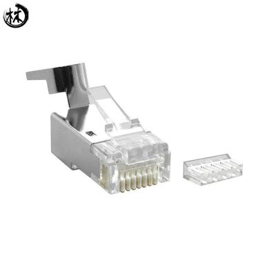 China Conector modular 8P8C del enchufe 8P de los accesorios Cat7 RJ45 del cable de la red protegido en venta