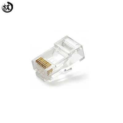 China Kabel-der Zusatz-8p8c männliches Geschlecht des Netz-RJ45 Verbindungsstück-des Vergolden-3U '' -50U“ zu verkaufen