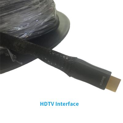 China Fiber optical HDMI cable flat cable with chip 1.4V 1080P 4k*2k 18.0Gbs 60M/70M/80M/90M/100M   hdtv cable à venda