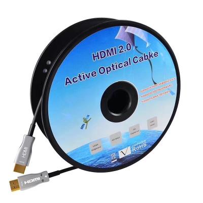 Κίνα HDTV  cable 2.0 Without chip  2.0V 4K*2K 18 Gbps Fiber Optic PVC HDTV 4k@60Hz  5M-50M προς πώληση