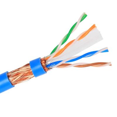 China E- Cobre puro interior protegido brillante de SFTP CAT6 Lan Cable STP para el sistema de cableado en venta