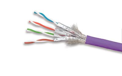 China 4 Paare schirmten S/STP CAT7 LAN-Kabel ab, PVC-Ethernet-Kabel 10 angeschwemmten Körper Gbps 23AWG zu verkaufen