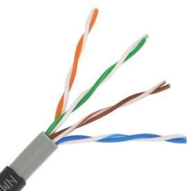 China 23AWG 1000FT Openluchtsftp-Lan Kabel Cat6 305M 4P Verdraaid Paar 0.56mm Te koop