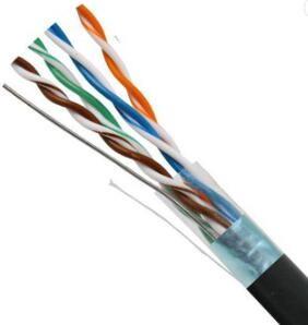 China 24AWG entblößen kupfernes Netz-Kabel, Freileitungs-Kabel-Grau/Blau Utp Cat6 zu verkaufen