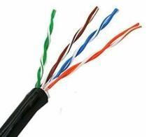 China Twisted- pairoptionale Farbe des Hochfrequenz-Cat5e PVC-Netz-Kabel-4P zu verkaufen