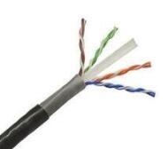 China PVC-Jacke Lan 4 Paare des Kabel-, Utp-Katze 6 23AWG im Freien mit Plattfisch-Durchlauf zu verkaufen