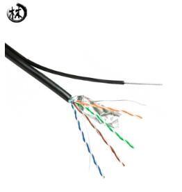 China PVC-Jacke Lan 4 Paare des Kabel-, Utp-Katze 6 23AWG im Freien mit Plattfisch-Durchlauf zu verkaufen