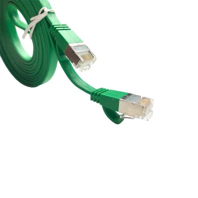 China 0.58mm flaches Cat6A ftp-Verbindungskabel-Kabel mit Leiter des twisted- pair4p zu verkaufen