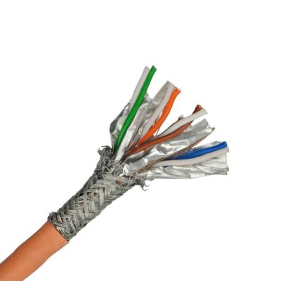 Cina Cat7 Stp ha protetto 0,57 7.0MM di rame nudi Lan Network Cable in vendita