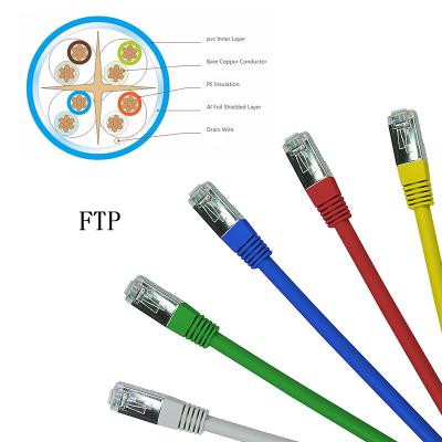 China Netz-Kabel RJ45 ftp CAT6 springen 3M 5M 10M Round Patch Cord zu verkaufen