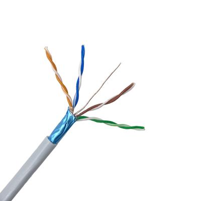 China Einzelne abgeschirmte Ethernet-Kommunikation CAT5E Lan Cable 24awg 305m zu verkaufen