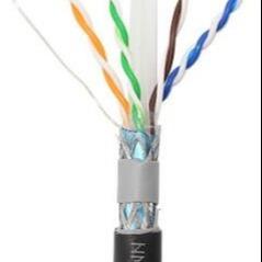 China CAT6A al aire libre Lan Cable Utp los 305m 23/24 cobre desnudo del negro del AWG en venta