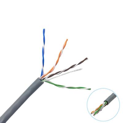 China 0.53mm Conductor UTP CAT5E Lan Cable For Telecommunication for sale