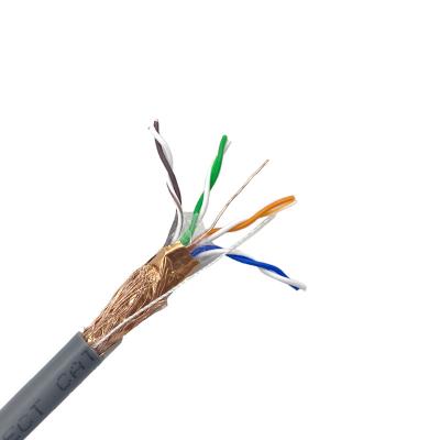 China 1000ft 4 AWG-Lehre der Paar-24 verkabeln bloßes kupfernes Cat5e Sftp Lan Network Cable zu verkaufen