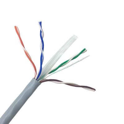 Chine GRANDE VITESSE D'OEM 4 PAIRES DE 23AWG DE L'EN CUIVRE CAT6 UTP DE CÂBLE LAN 1000 PI à vendre