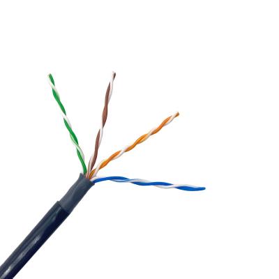 China 4 Paare 24 UTP Cat5e wasserdichte Ethernet-Kabel AWG-Lehre 1000FT im Freien im Freien zu verkaufen