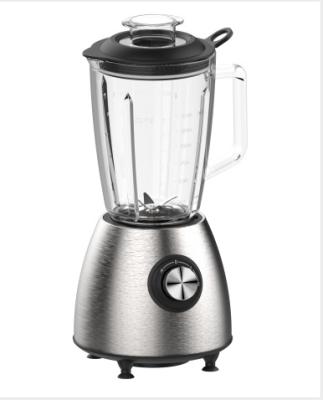 China 1.5L Hotel Glass Jar Blender Smoothie Blender Stainless Steel Portable Tabletop Housing Blender for sale