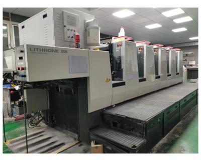 China Werbung 380v 2005 LS528 Komori Offsetdruckmaschine Hochkonfiguration Mehrfarbige Ersatzteile zu verkaufen