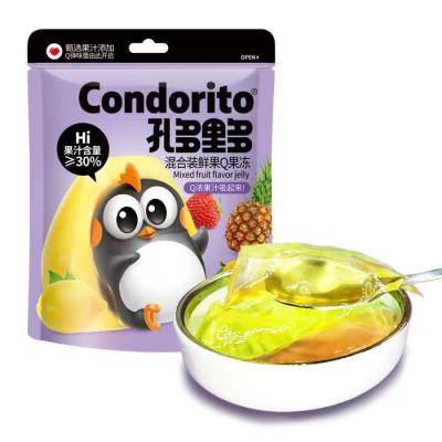 China Wholesale Natural Jelly-o Pudding Containing 30% Fruit Juice Box Full Of 32 Packs * 128g Mango, Strawberry, Pineapple, Lemon for sale