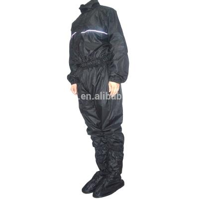 China Custom one-piece bachelor raincoat rain suit with reflective branding, motorcycle rainsuit for sale